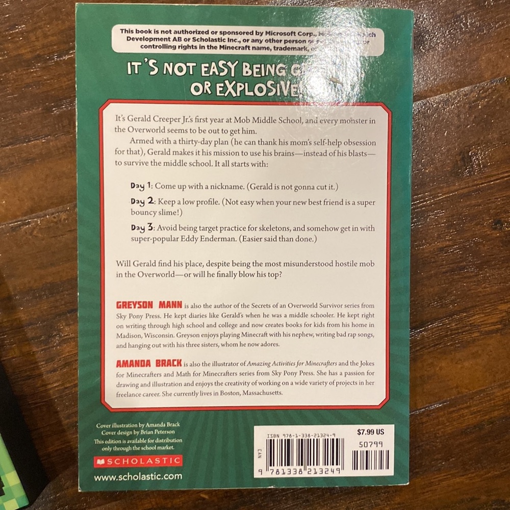 Minecraft Bundle 2 Books & 1 Card Game - Picture 5 of 8